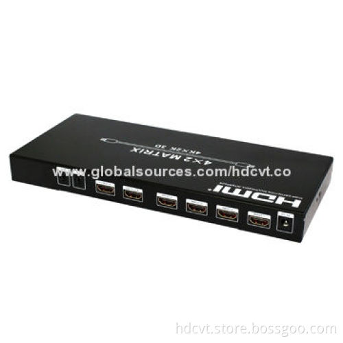 HDMI Matrix, 4 x 2K with 297MHz/2.97Gbps Video Bandwidth